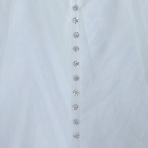 CASABLANCA l Fit and Flare Ivory Champagne Bridal Gown 1936 Style NWT Size 8* - Picture 10 of 12